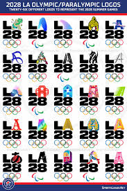 At logolynx.com find thousands of logos categorized into thousands of categories. Twenty Six Logos Unveiled For 2028 La Olympics Paralympics Sportslogos Net News
