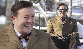 Ben stiller and ricky gervais were working hard at keeping each other entertained on another day on the set of night at the museum 3 in new york. Ricky Gervais Keeps Night At The Museum 3 Crew Laughing In Ny Daily Mail Online