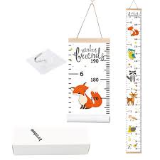 bingolar kids growth chart children height chart growth wall chart height wall chart art hanging rulers for kids bedroom nursery wall decor removable