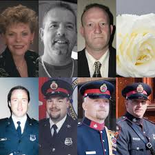 Today the first Ontario Police Suicide Memorial was held in Toronto. We  recognized, remembered, and honoured 51 members who have died because of  the line of duty. The names of eight Hamilton