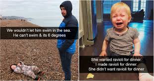 Imagine sitting half immersed in water with mosquitos swarming around, sitting in the sweltering heat for countless hours, or spending a night in the woods in winter, all the while keeping very quiet and still, so. 65 Absurdly Funny Kid Tantrums Caught On Camera