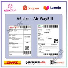 Thermal Bluetooth Label Shipping Printer Print Barcode Airway Bill Express Awb From Smart Phone Free 1 Roll A6 Label Paper Priparax Com