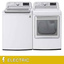 If its a front loader, try turning the power off and opening the door after a few minutes. Lg 5 5 Cu Ft Top Load Washer And 7 3 Cu Ft Electric Dryer With Turbosteam Costco
