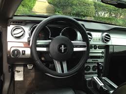 My 2007 Mustang Gt Interior New Steering Wheel Cover And 5 Speed Pattern Dash Plate Other Upgrades Black Cherry W 2007 Mustang Gt Mustang Gt Ford Mustang Gt