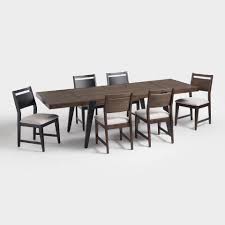 World market dining room table for auction. Black And Brown Wood Dominick Dining Collection World Market