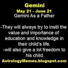 Gemini Father Personality May 21 June 21 Gemini Importance Of Education Gemini Zodiac