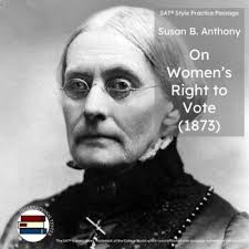 Susan B Anthony Champion of Women's Rights