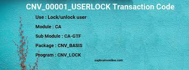 Sql> update sapsr3.usr02 set uflag=0 where . Cnv 00001 Userlock Sap Tcode For Lock Unlock User