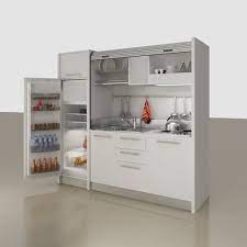 Le made in france est tendance et sûre, il est synonyme de qualité, et de garantie pour nos cuisines équipées, et monoblocs. Kitchenette Avec Electromenager Integre K 120 Mobilspazio S R L Cachee Compacte Pour Studio