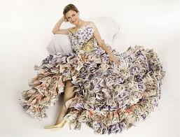 Community Post 10 Recycled Dresses Recycled Dress Money Dress Gorgeous Dresses