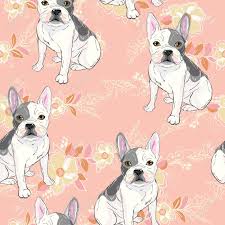 Download for free on all your devices computer smartphone or tablet. Dog French Bulldog Illustration Seamless Pattern Wallpaper Stock Photo Picture And Royalty Free Image Image 100857170