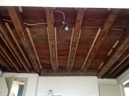 Furring Strips Attached To Beams Wood Beams Exposed Wood Drop Ceiling Frame