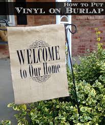 Heat Transfer Vinyl On Burlap Tutorial The Easiest Way Do It Silhouette School Silhouette School Blog Burlap