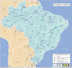 Todas las playas y ciudades. Brazil Main Waterways Map