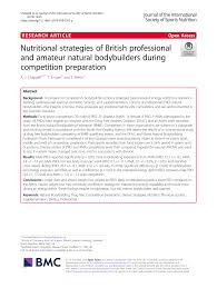 Granny practicing her blow job skill. Pdf Nutritional Strategies Of British Professional And Amateur Natural Bodybuilders During Competition Preparation
