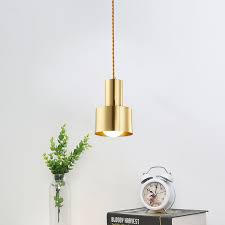 Modern Brass Pendant Light Minimalism Copper Suspension Hanging Pendant Lamp For Bedside Bar Counter Hallway Corridor Pendant Lights Aliexpress