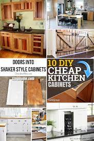 Even if they aren't particle board has anybody looked at the cost of making your cabinets vs. 10 Diy Cheap Kitchen Cabinet Projects Simphome