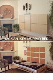 An Ikea Lillehammer Bed Frame 8 Lack Side Tables And A Sultan Lade Slatted Bed Base Are What You Need To Hack A Mod Murphy Bed Murphy Bed Ikea Murphy Bed Kits
