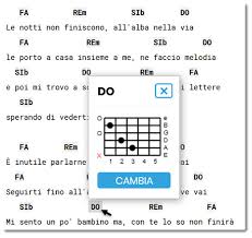 Il capotasto è posizionato al 2° tasto sulla tastiera, la parte ritmica prevede i seguenti accordi: Accordi Spartiti Per Chitarra Assoli Di Chitarra