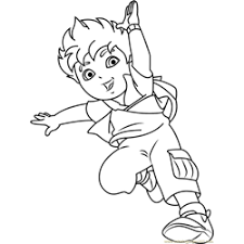 Coloring is a fun way to develop your creativity, your concentration and motor skills while forgetting daily stress. Go Diego Go Coloring Pages For Kids Printable Free Download Coloringpages101 Com