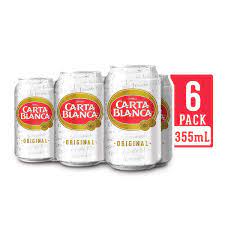 Cervecería cuauhtémoc moctezuma is a major brewery based in monterrey, nuevo león, mexico, founded in 1890. Cerveza Clara Carta Blanca 6 Pack Lata 355 Ml Ch Sitio De Chedraui