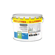 Peinture Blanche Mur Et Plafond Luxens Mat 12 L Plafond Boiserie Peinture Blanche