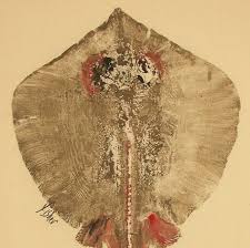 Stingray Gyotaku Fish Rubbing Limited Edition Print By Fredfisher On Etsy Com Gyotaku Fish Sketch Limited Edition Prints