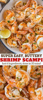 Shrimp Scampi Abendessen Dann Dessert In 2020 Italian Shrimp Recipes Buttery Shrimp Scampi Recipe
