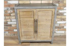 If your main concern is stability, you need hard wood that won't warp or split. Rustic Wooden Cabinet With Metal Top Slat Design L
