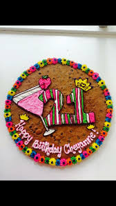 Birthday Cookie Cake Ideas 21st Birthday Theme Cookie Cake Cookie Cake Birthday 21st Birthday Cakes Cookie Cake Designs