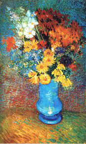Vincent van gogh flowers in a blue vase. Pin On Vincent Van Gogh