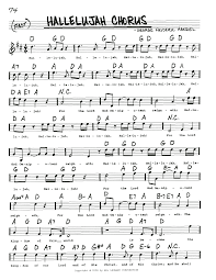 I know this room, i've walked this floor. Hallelujah Chorus Noten George Frideric Handel Real Book Melodielinie Text Akkorde