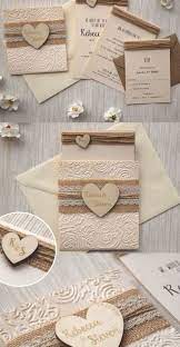 Rustic Burlap And Lace Wedding Invitations Kit Burlap Invitations Rustic Wedding New đam Cưới Thiệp Y Tưởng đam Cưới