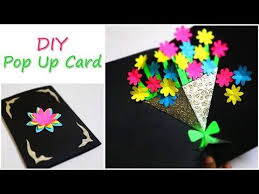 Learn how to make greeting card at your. Diy Greetings Card Flower Bouquet Pop Up Card Mother S Day Card Youtube Pop Up Flower Cards Greeting Cards Handmade Birthday Diy Pop Up Cards