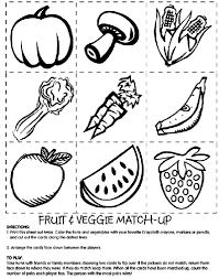 Fruit coloring pages for children to print and color. Fruit And Veggie Match Coloring Page Crayola Com
