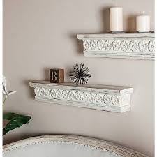 Quickly installs into drywall without the need for tools. Harper Willow White Chinese Fir Wood Vintage Wall Shelf 6 In X 36 In X 5 In 44480 At Tractor Supply Co