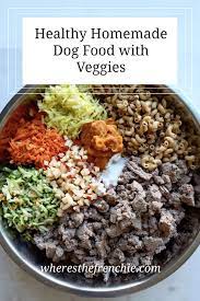 Diy Healthy Homemade Dog Food Using Frozen Veggies Where S The Frenchie Raw Dog Food Recipes Dog Food Recipes Healthy Dog Food Homemade