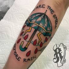 They are a valuable piece of jewelry to portray and take pride in your love. Ryantattooer Brand New Song Brand New Band Traditional Bold Color Columbus Ohio Rain Storm