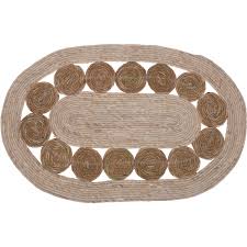 Oval ist das neue rund! Teppich Aus Jute 80 X 50 Cm Oval Emako