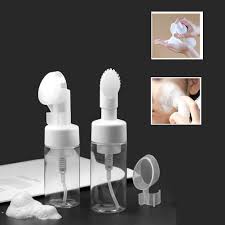 Amazon.com: GBSTORE 1 pc 150ml Empty Facial Cleanser Foaming Bottle Mousse  Foam Gel Head Wash Brush Foam Bottle Pressure Type Cleansing Milk ...