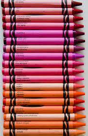 Whatever C O L O R Color Pink And Orange Crayola Crayons