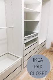 White custom closet organizer is a perfect start to redefining closet storage. Ikea Closet Inspiration