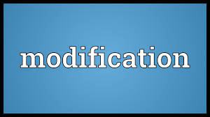 Modification meaning, definition, what is modification: Modification Meaning Youtube