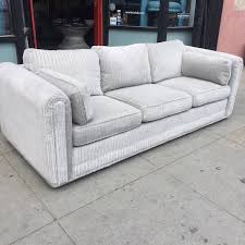 Acme 15945 connell polyurethane and corduroy. Might As Wale 1980s Classic Gray Corduroy Club Sofa Casa Victoria Vintage Furniture On Los Angeles Sunset Boulevard