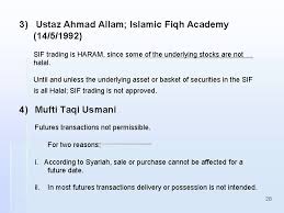 Future commodity trading is not permissible on the ground that both payment of the price and delivery of the commodity are deferred. Derivatives In Islamic Finance An Overview Obiyathulla Ismath