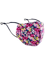 Seagull smacks teen in the face when amusement park ride takes off. Flower Face Masks Cotton Filter Mask In Navy And Pink Flower Design Bows N Ties Com