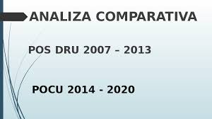 Sesiuni regionale de informare referitoare la apelurile de proiecte „școală pentru toți şi „profesori motivați în scoli defavorizate. Ppt Prezentare Comparativa Pos Dru Pocu Adriana Drugan Academia Edu