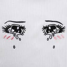 1001 ideas on how to draw anime tutorials pictures. Crybaby Ribbed Crop Top Here Now Clothing Anime Crying Eyes Anime Eyes Anime Crying
