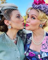 OUT TODAY! episode 9 of #whywomenkill where you will not see more of my  cleavage but you will see where ~ and how ~ Joan likes to spend her free  time… . .