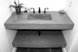 Trueform concrete has a complete collection of floating concrete bathroom sinks and concrete vanities with bases. The Concrete Sink Custom Concrete Sinks